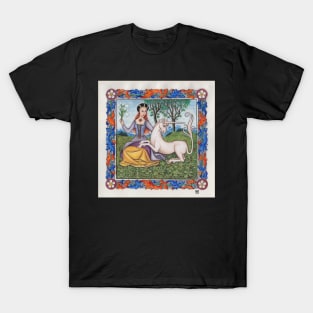 Medieval Illumination - Virgin & Unicorn T-Shirt